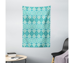 Geometric Vintage Floral Tapestry