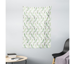 Tea Leaves Faded Colors Tapestry