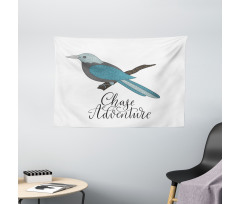 Chase Adventure Exotic Bird Wide Tapestry