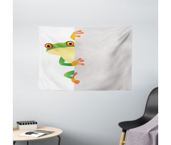 Frog Prince Reptiles Wide Tapestry