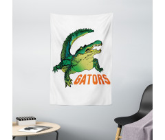 Wild Alligator Crocodile Tapestry