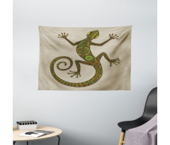 Lizard Pattern Wide Tapestry