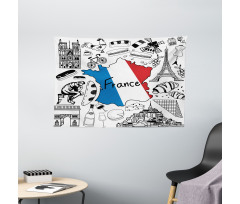 French Culture Wide Tapestry