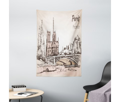 Art Cityscape Tapestry