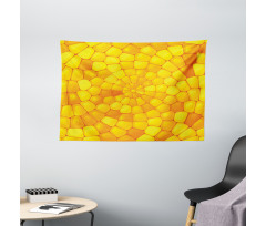 Abstract Corn Pattern Wide Tapestry