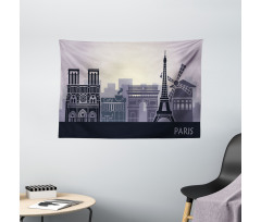 French Building Wide Tapestry