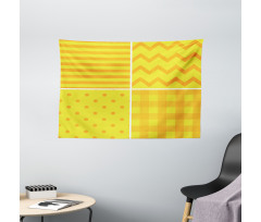 Retro Patterns Zigzag Wide Tapestry