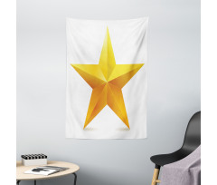 Single Yellow Ombre Star Tapestry