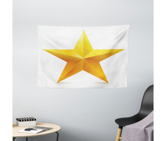 Single Yellow Ombre Star Wide Tapestry