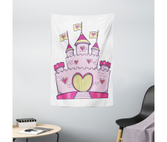 Fantasy Princess Fortress Tapestry