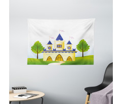 Magic Tale Land Fortress Wide Tapestry