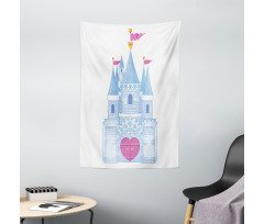 Romantic Fairy Tale Castle Tapestry