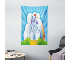 Rainbow Fortress Princess Tapestry