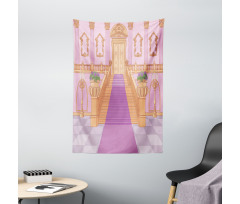 Palace Cartoon Interior Art Tapestry