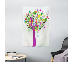 Flower Butterflies Tapestry