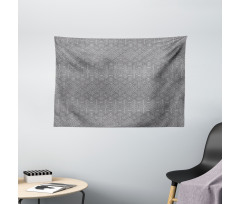 Symmetric Greyscale Motifs Wide Tapestry