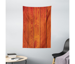 Wood Timber Floor Orange Tapestry