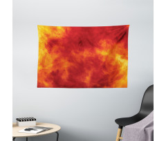 Fire and Flames Design Wide Tapestry