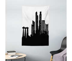 Urban Buildings Scene Tapestry