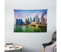 Cityscape Picturesque Wide Tapestry