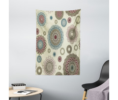 Oriental Round Motifs Tapestry