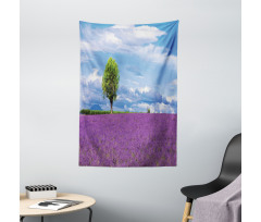 Lavender Field Tree Tapestry