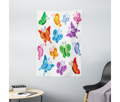 Colorful Ornate Wings Tapestry