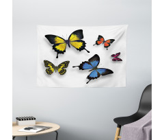 Nature Moths Wings Wide Tapestry