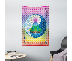 Meditation Theme Zen Art Tapestry