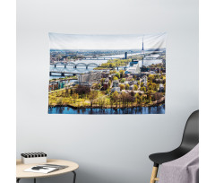 View of Old Riga City Wide Tapestry