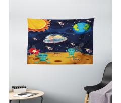 Children Space Travel Galaxy Wide Tapestry