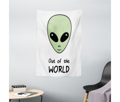 Out of This World UFO Being Tapestry