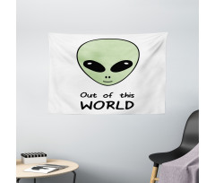 Out of This World UFO Being Wide Tapestry