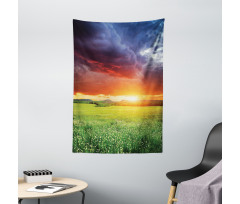 Sunset Modern View Tapestry