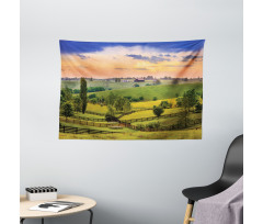 Surreal Countryside Wide Tapestry