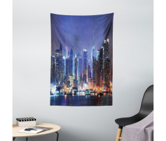 River and Skyline Photo Tapestry