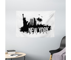 Cool Calligraphic Layout Wide Tapestry