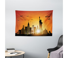 New York with Love Wide Tapestry