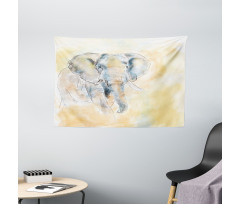 Exotic Wildlife Safari Wide Tapestry