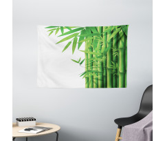 Modern Bamboos Stems Wide Tapestry
