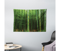 Exotic Bamboo Tree Forest Wide Tapestry