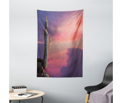 Magical Sunset Scene Tapestry