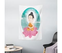 Meditation Lotus Art Tapestry