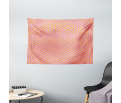 Bicolour Polka Dot Graphic Wide Tapestry