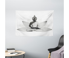 Lotus Far Eastern Style Wide Tapestry