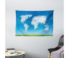 Colored Clouds in Sky Wide Tapestry