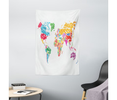 World Europe America Tapestry