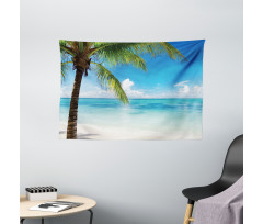 Exotic Beach Shoreline Wide Tapestry