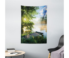 Fishing Pier by River Tapestry