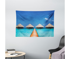 Maldives Clear Waters Wide Tapestry